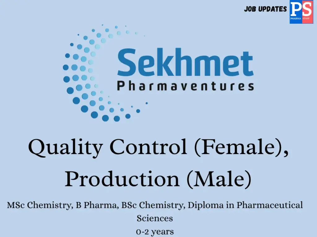 Sekhmet Pharmaventures Walk-In QC & Production