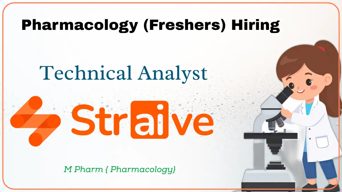 Pharmacology (Freshers) Hiring at Straive