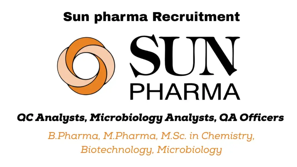 Sun Pharma Dewas Jobs | QC, QA & Microbiology Officers