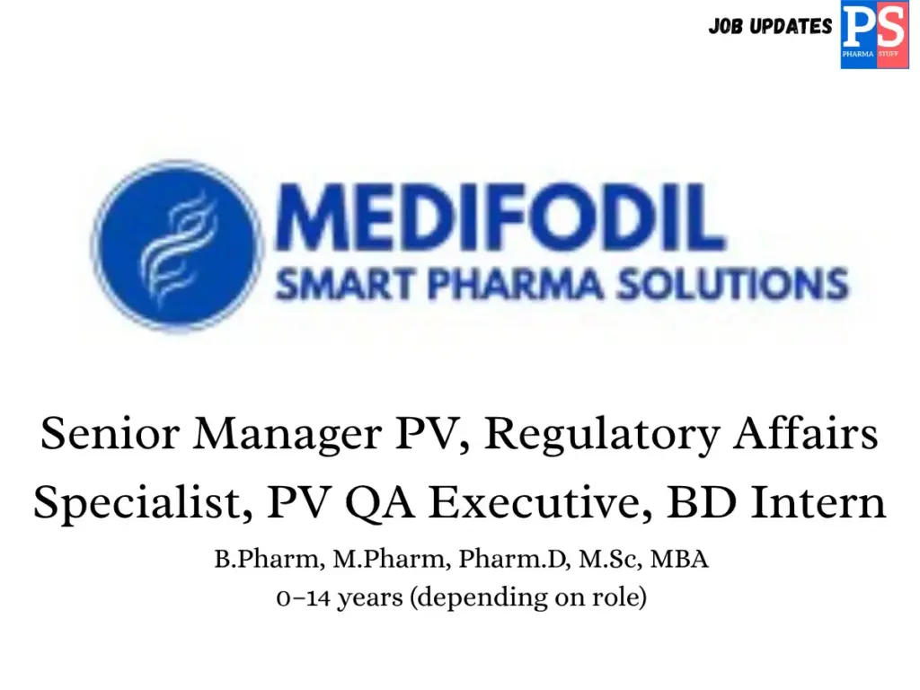 medifodil Hiring Regulatory Affairs, QA & BD Intern