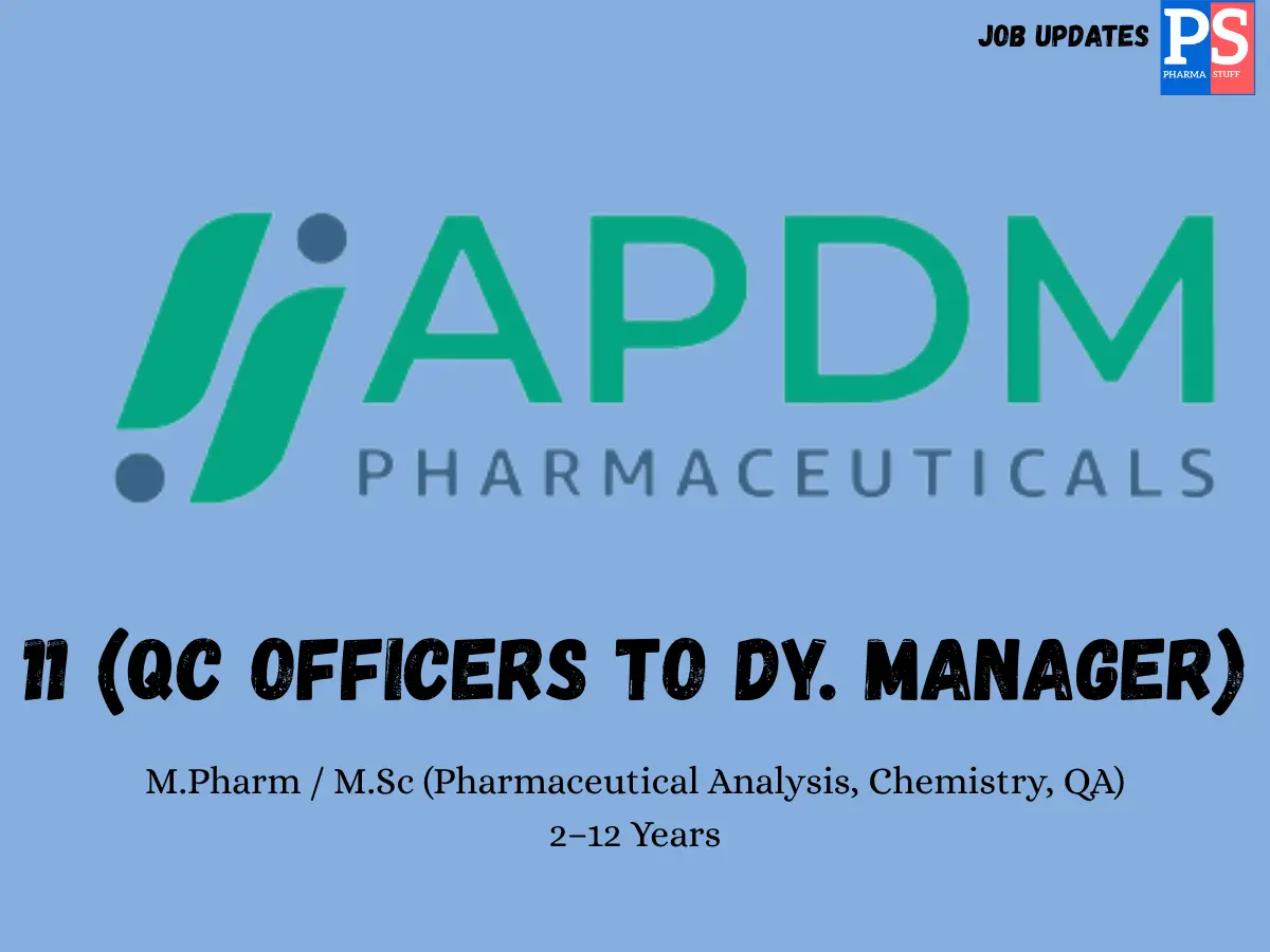 APDM Pharmaceuticals Walk in QC