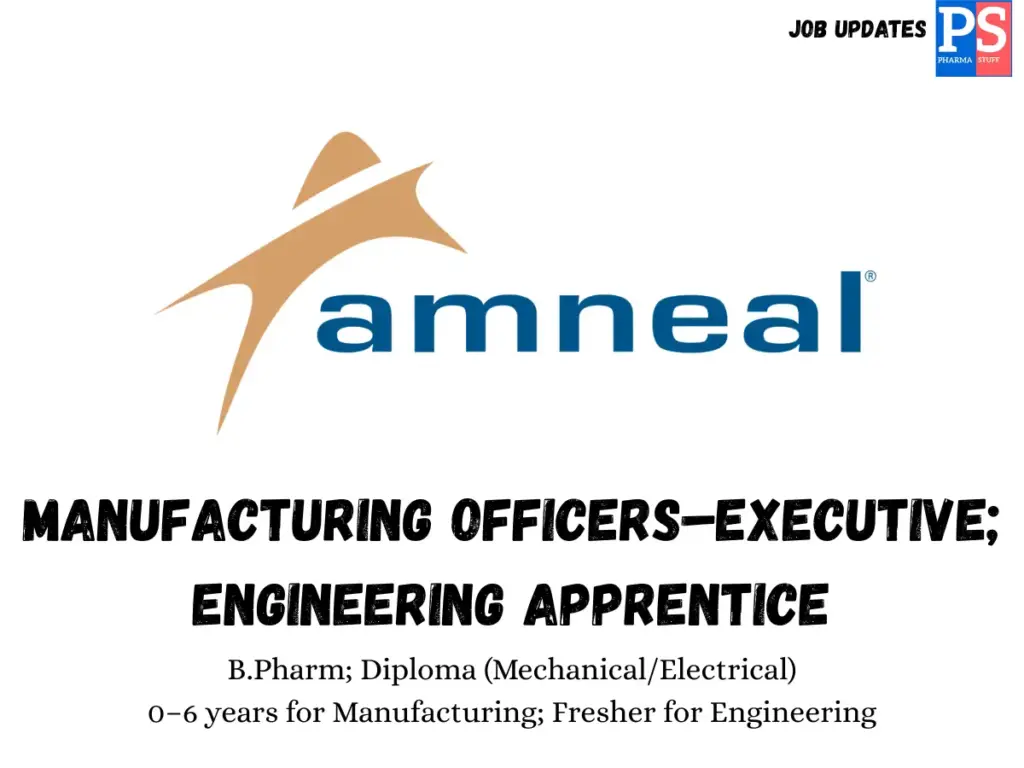 Amneal Walk-In OSD Manufacturing and Engineering