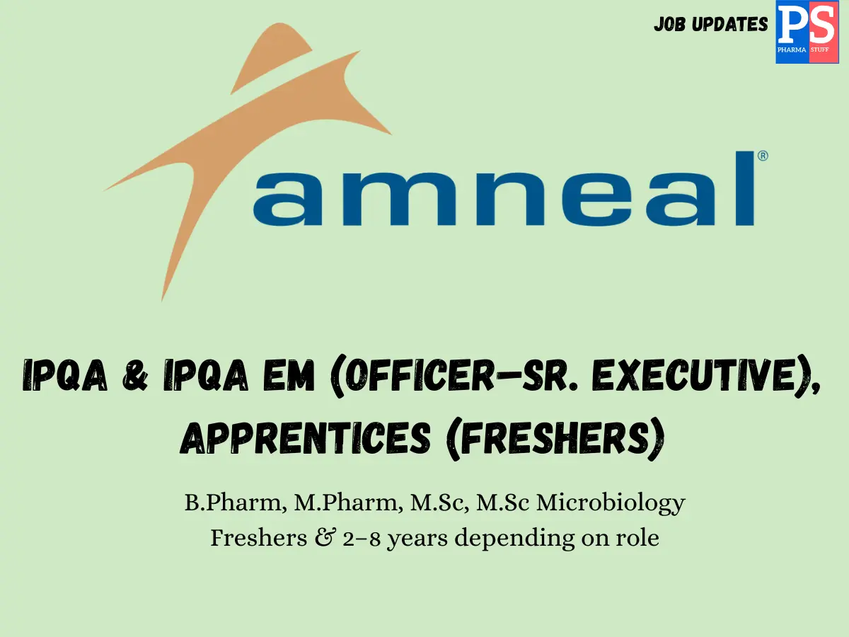 Amneal Walk in IPQA IPQA EM