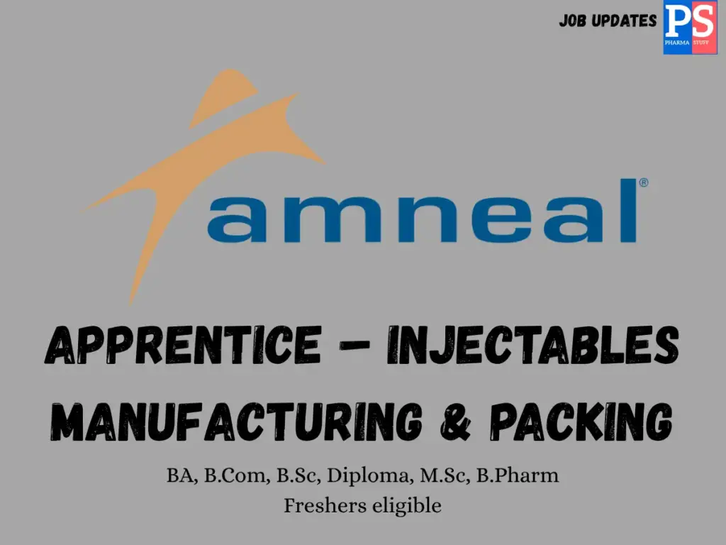 Amneal Walk in Injectables Manufacturing & Packing