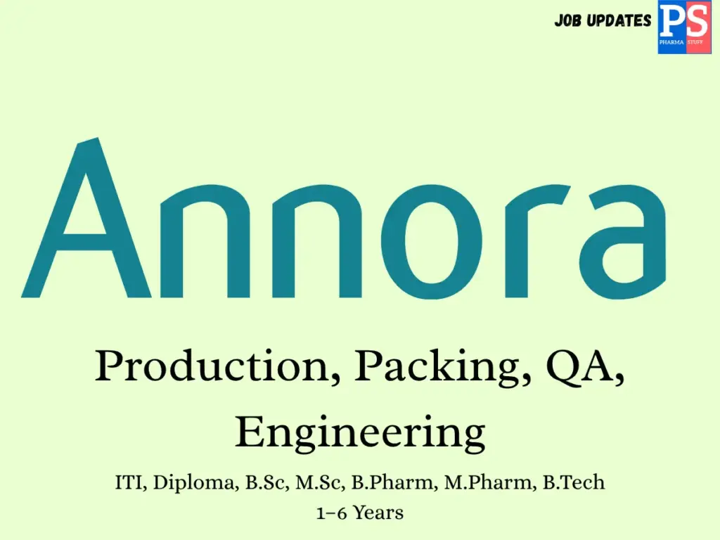 Annora Walk-In Production, QA, Packing & Engineering