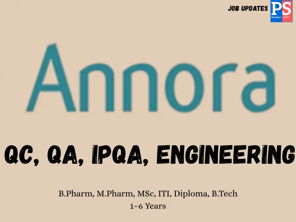 Annora walk-in QC, QA, IPQA, and Engineering