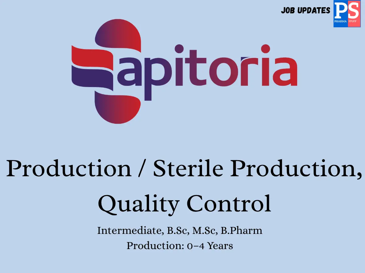 Apitoria Pharma Walk In Production QC 1 1