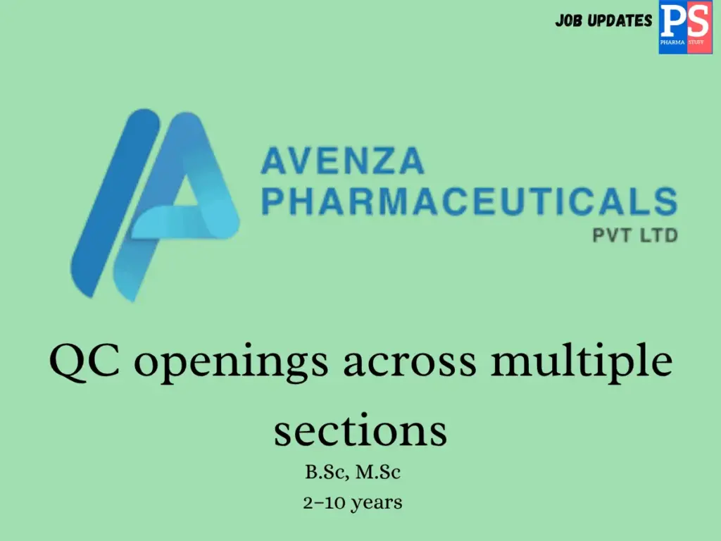 Avenza Pharmaceuticals Walk-in Quality Control