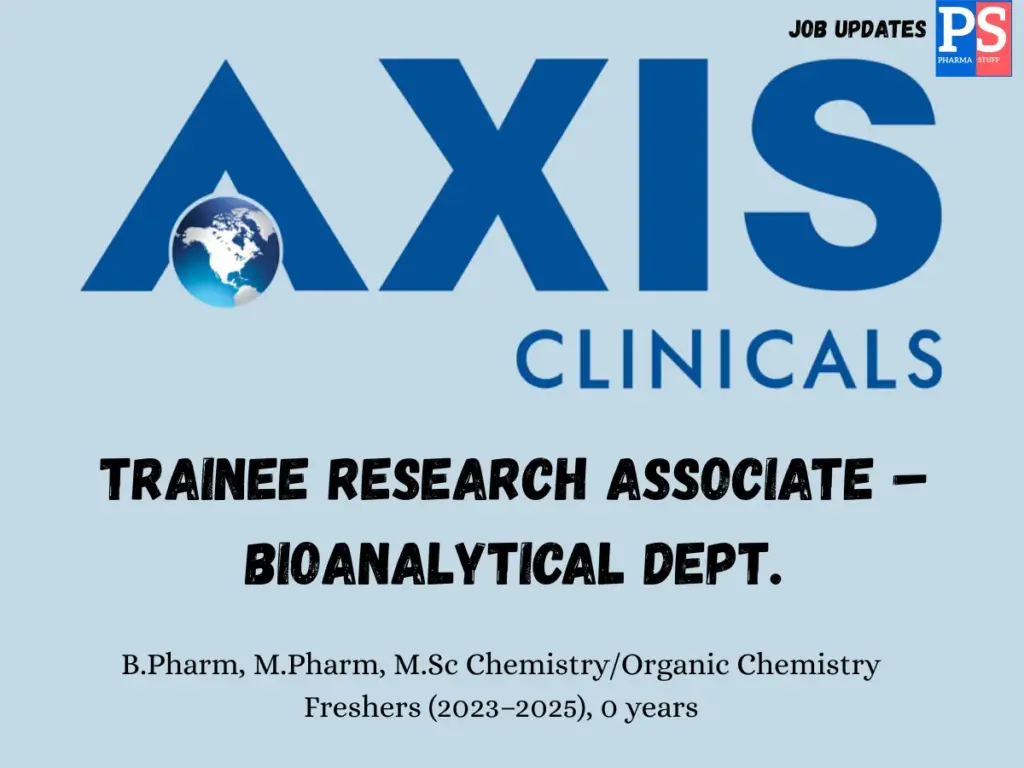 Axis Clinicals Walk-in Trainee Research Associate