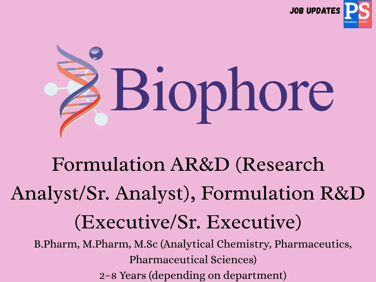 Biophore Walk In Formulation ARD and FRD