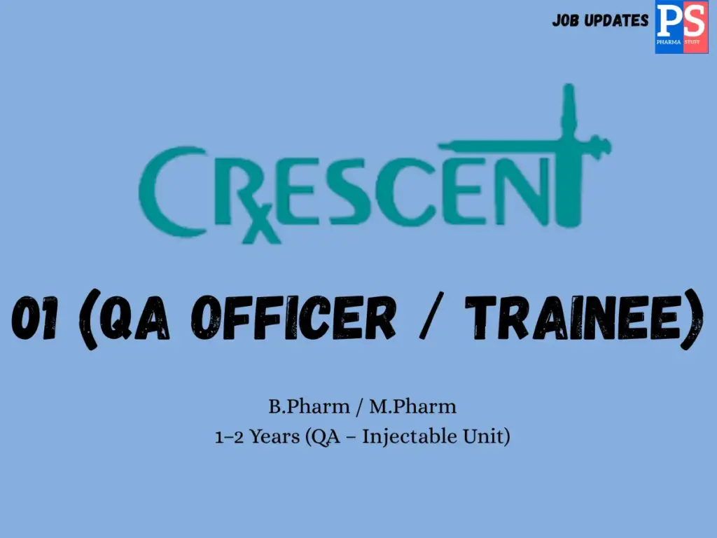 Crescent Labs Hiring QA Officer