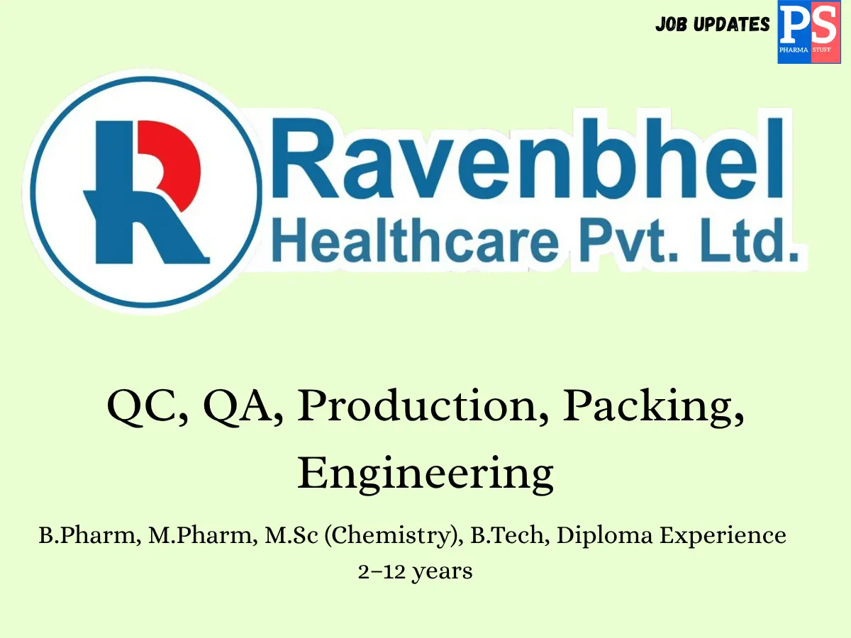 CulRavenbhel Biotech Walk In QC QA Production Officersivator Phytolab Hiring Chemists and Microbiology Manager