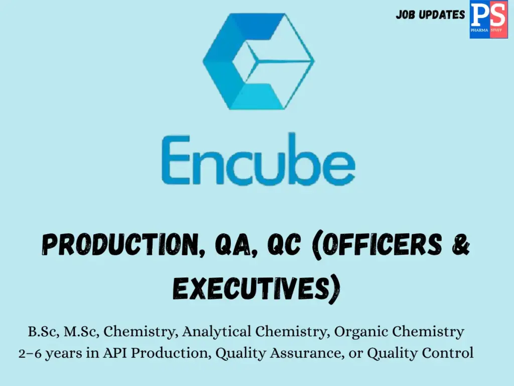 Encube Ethicals Walk-in API Production, QA, and QC