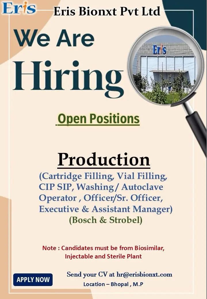 Eris Bionxt Hiring Production 3 Eris Bionxt Hiring Production