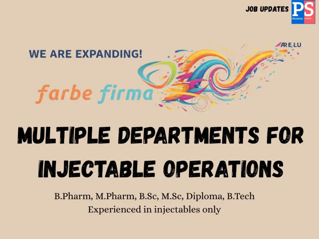 Farbëfirma Hiring Production, QA, QC, RA, Engineering and more