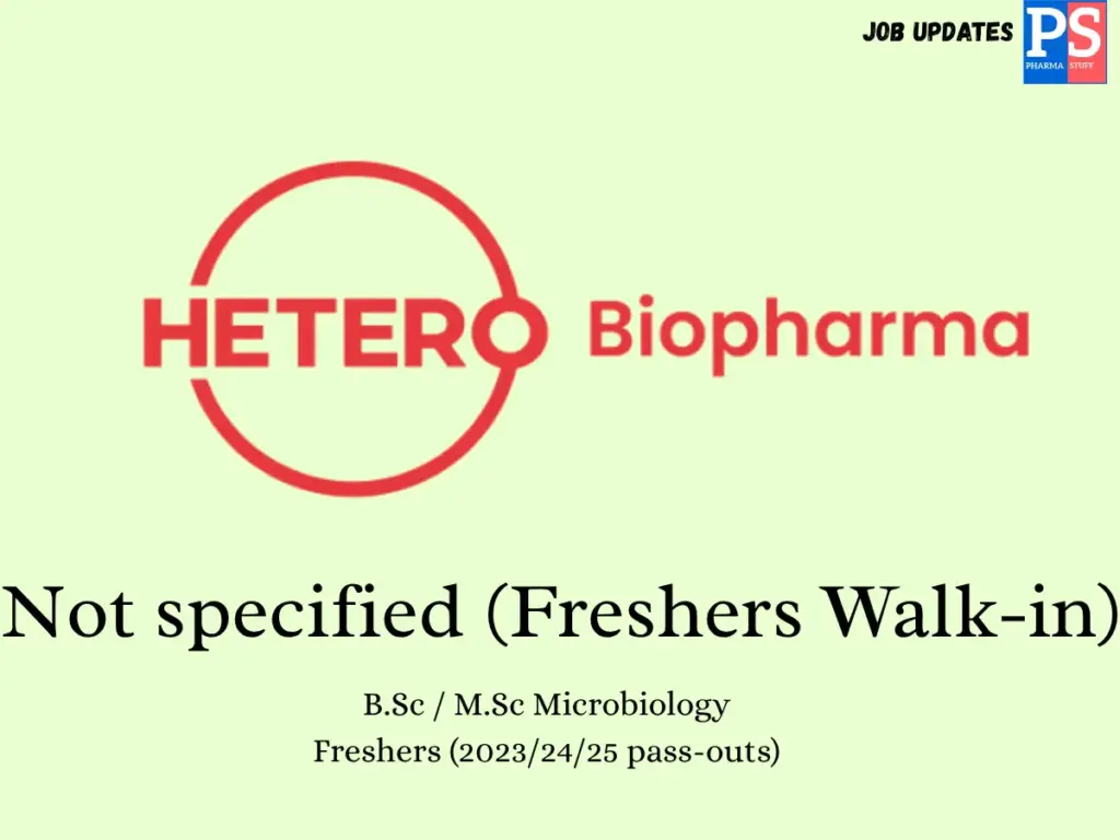 Hetero walk-in Microbiology freshers