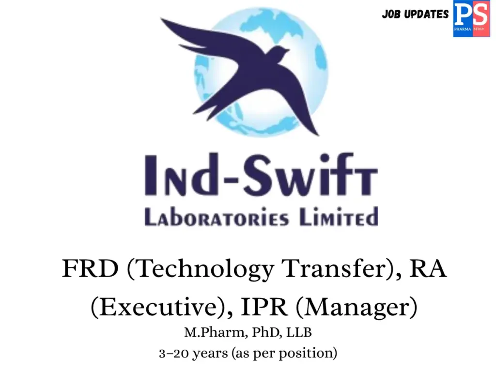 Ind Swift Hiring FRD, RA & IPR