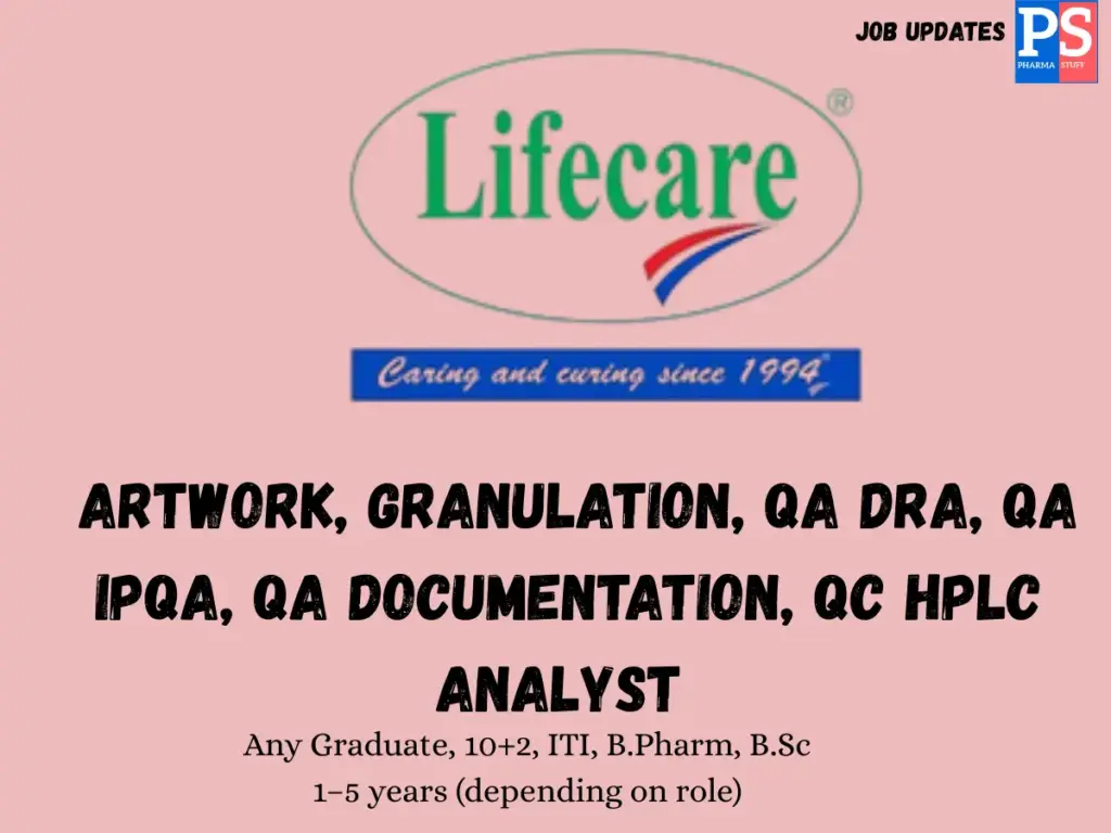 Lifecare Neuro Hiring QA, QC, Production & Artwork
