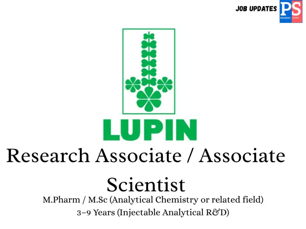 Lupin Hiring Analytical R&D for injectables