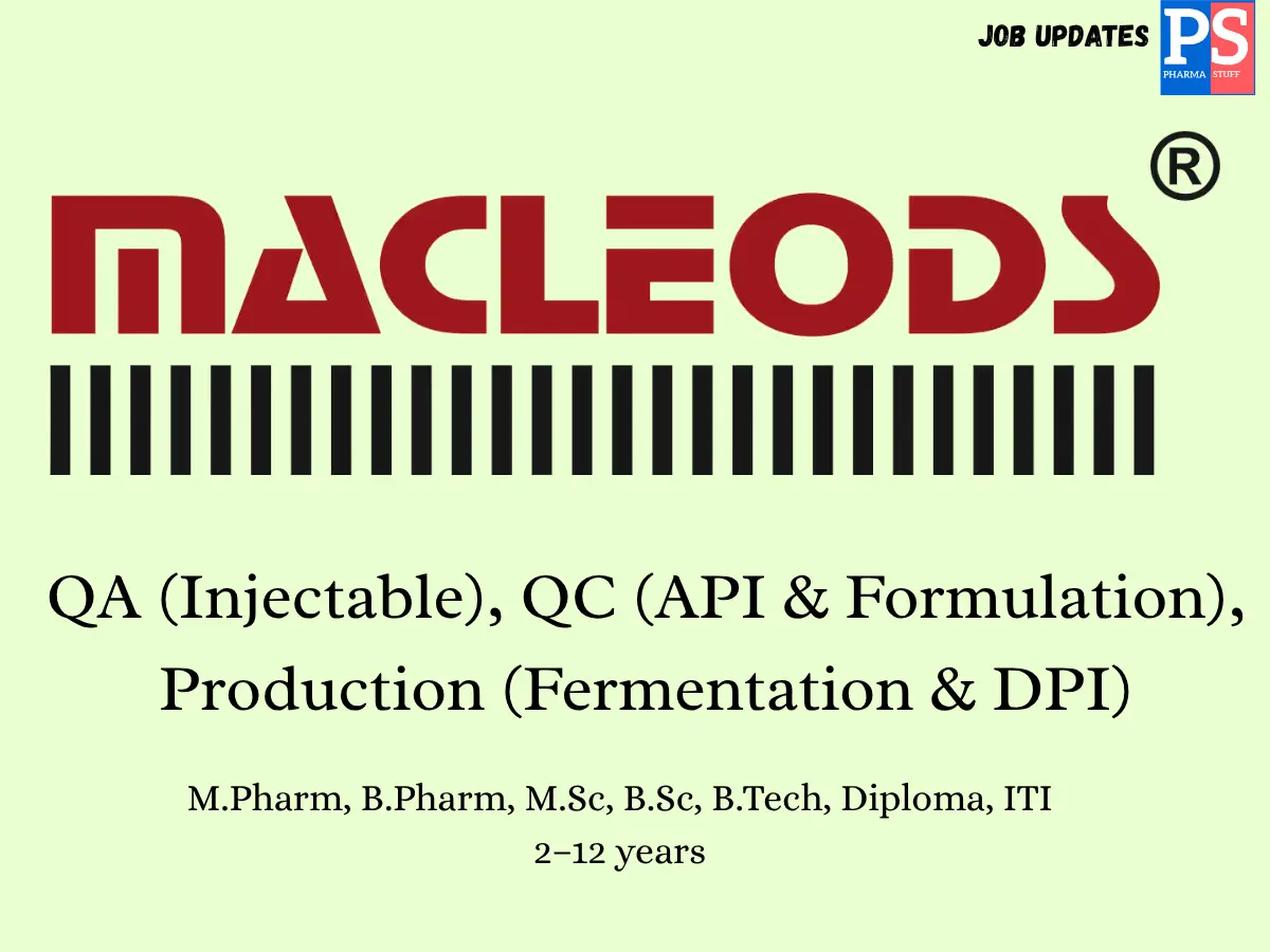 Macleods Walk In QA QC Production