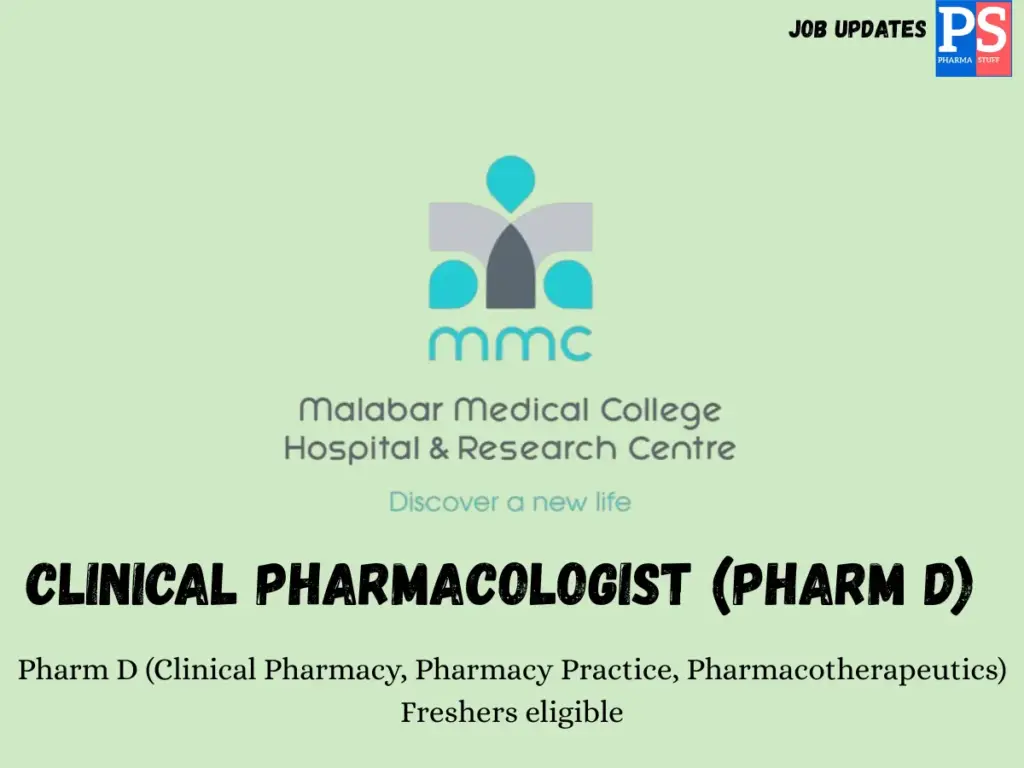 Malabar Medical College Hospital Hiring Clinical Pharmacologist