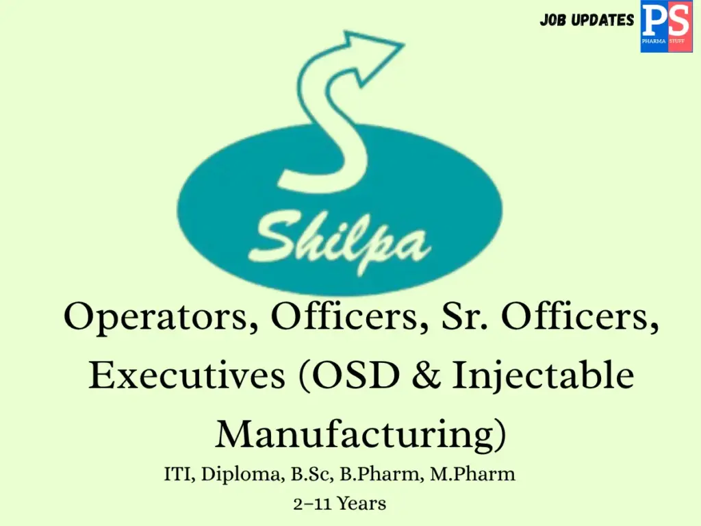 Shilpa Medicare Walk-in OSD & Injectable Manufacturing