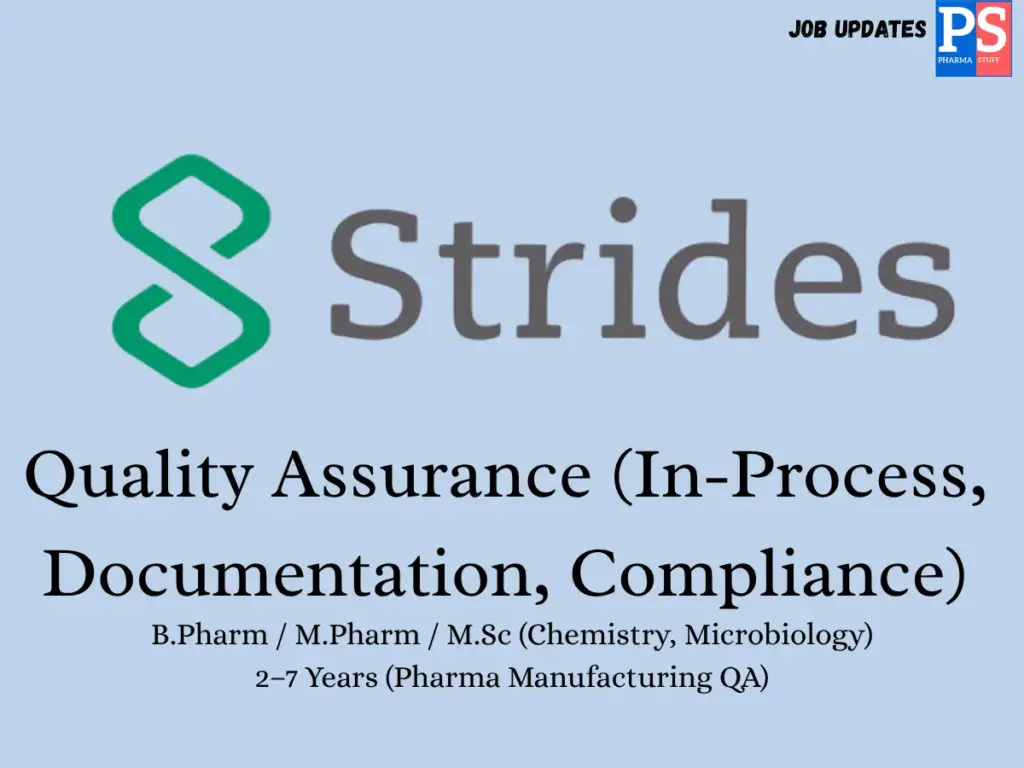 Strides Group hiring Quality Assurance