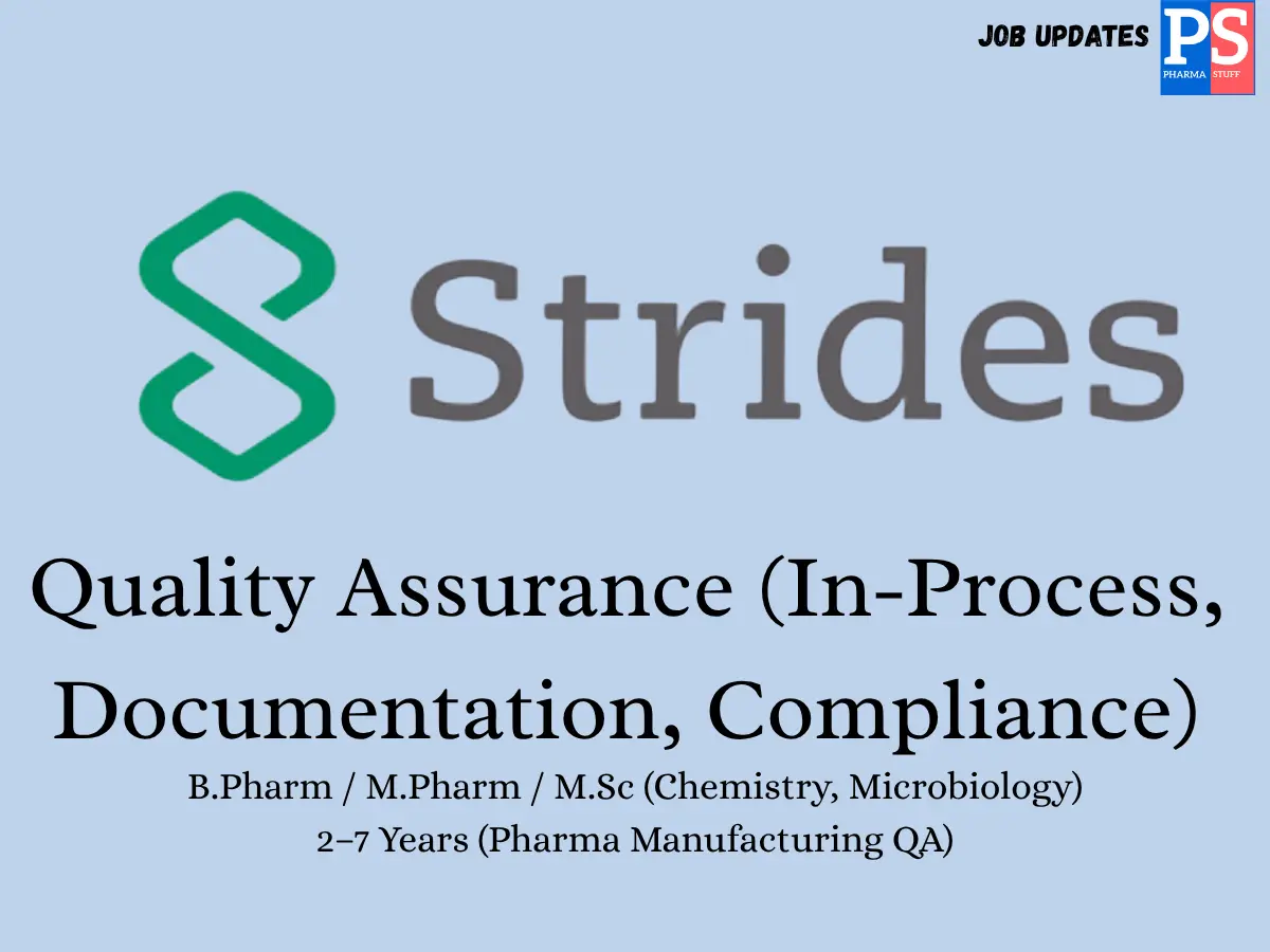 Strides Group hiring Quality Assurance