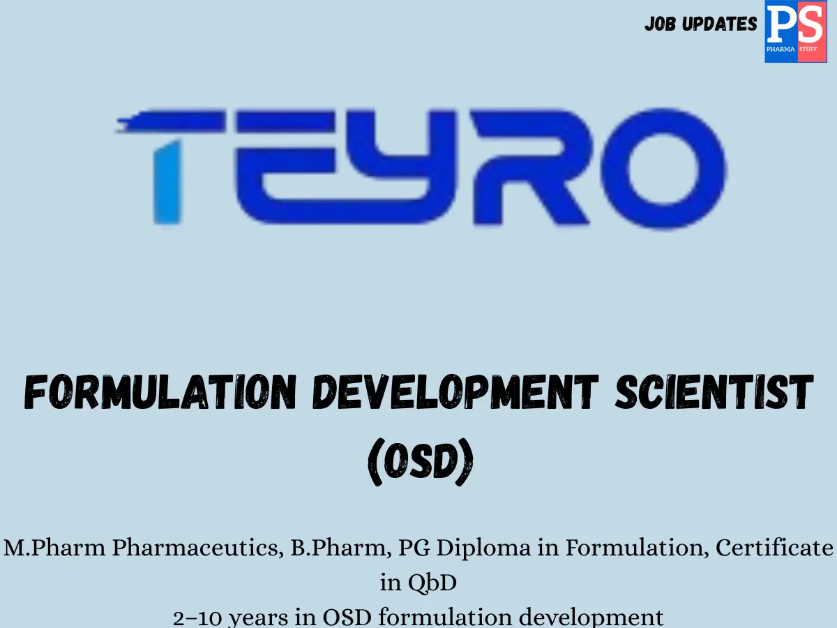 Teyro Labs Walk in Formulation Scientist