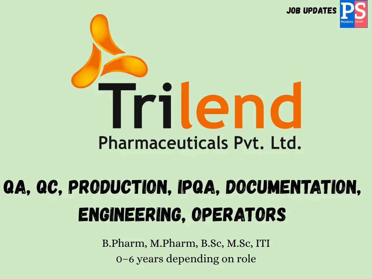 Trilend Walk in QA QC Production IPQA Engineering