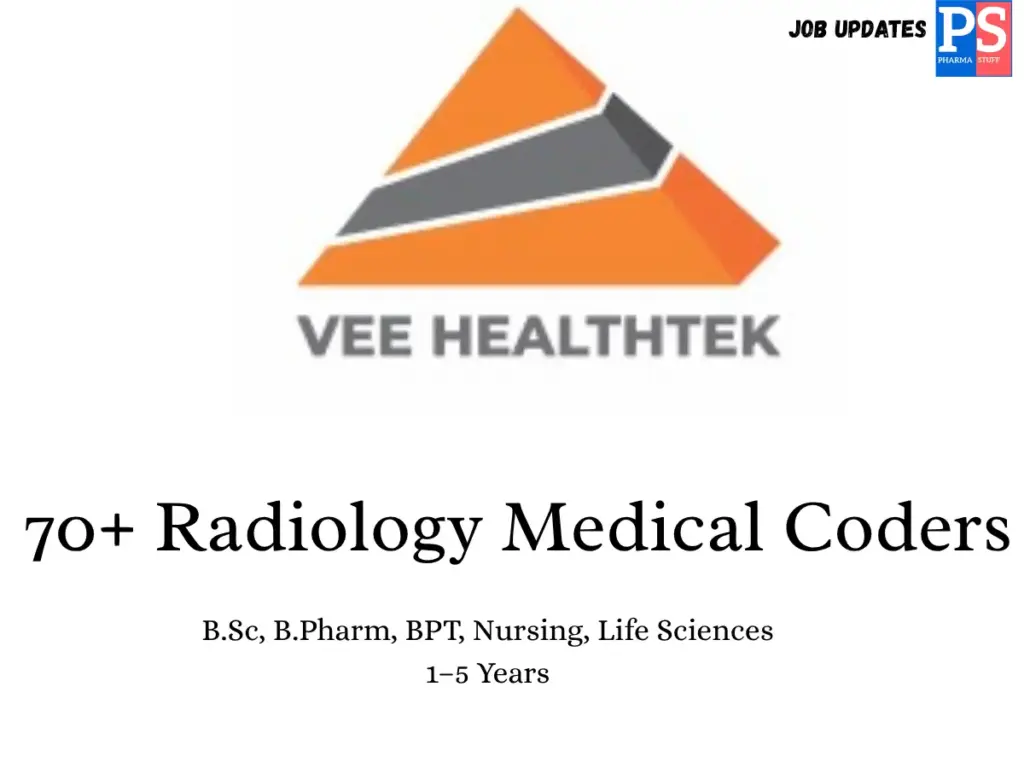 Vee Healthtek Hiring Radiology Medical Coders