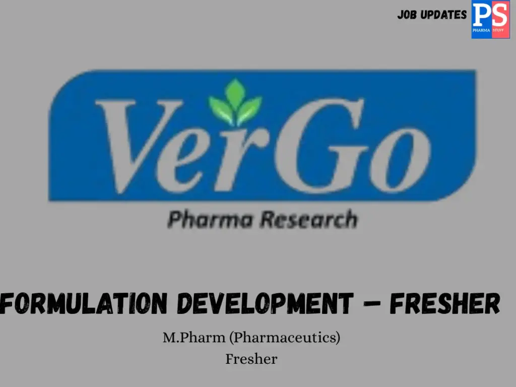 VerGo Pharma Hiring Formulation Development