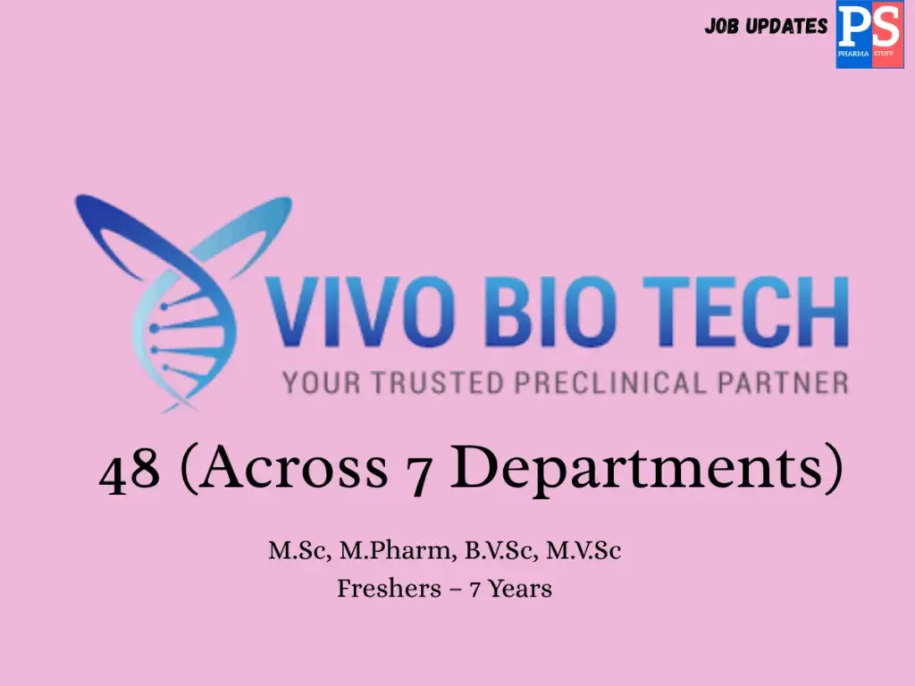 Vivo Bio Tech Walk-in Research, Toxicology, Bioanalytical, and QA