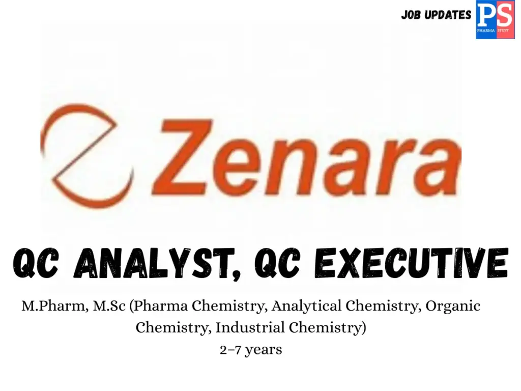 Zenara Walk-in QC Analyst & Executive