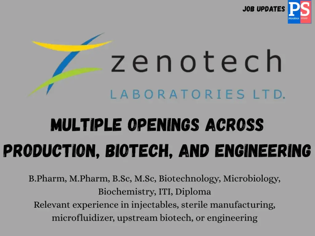 Zenotech Hiring Production & Engineering