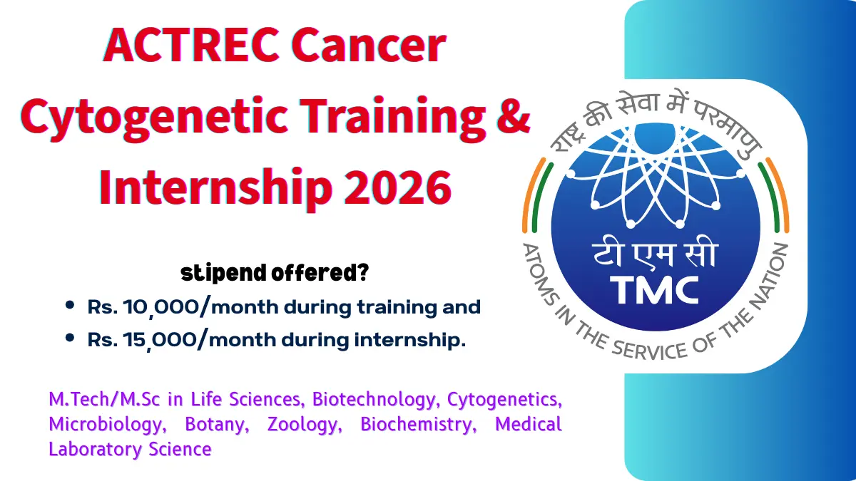 ACTREC Cancer Cytogenetic Training & Internship 2026