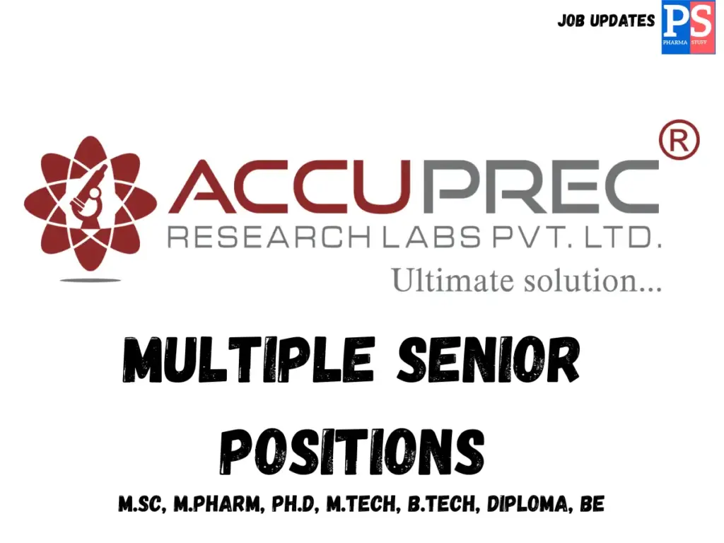 Accuprec Research Hiring QA, R&D, AD, IT & Mechanical
