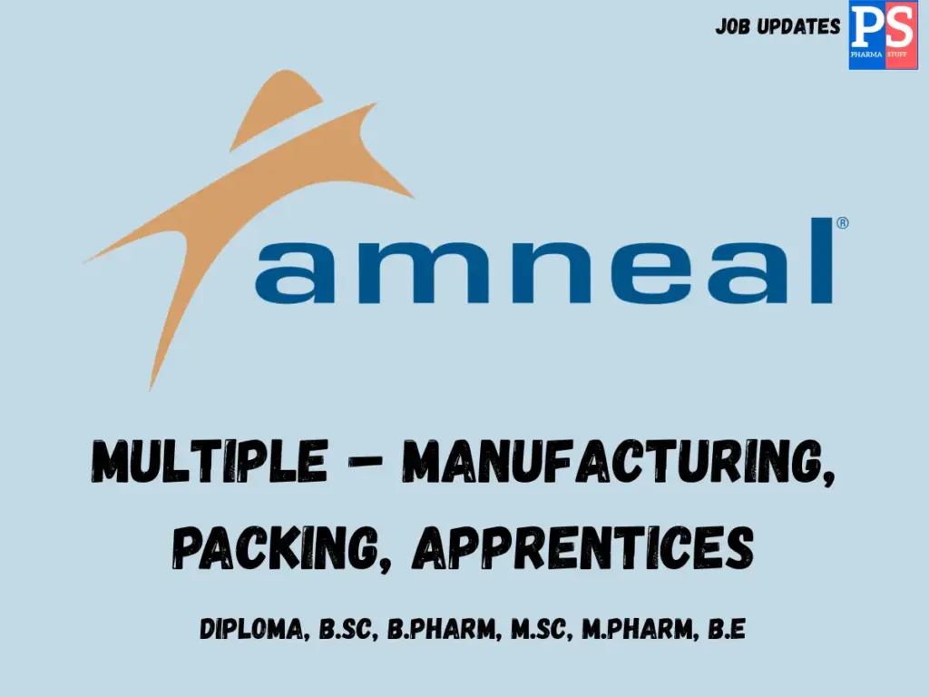 Amneal Walk-in injectable manufacturing & packing