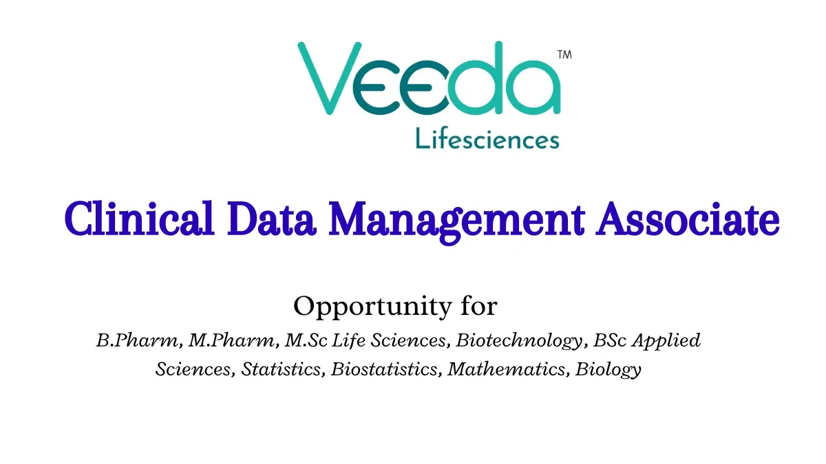 Apply for Clinical Data Management Associate Remote opportunity at Veeda Lifesciences