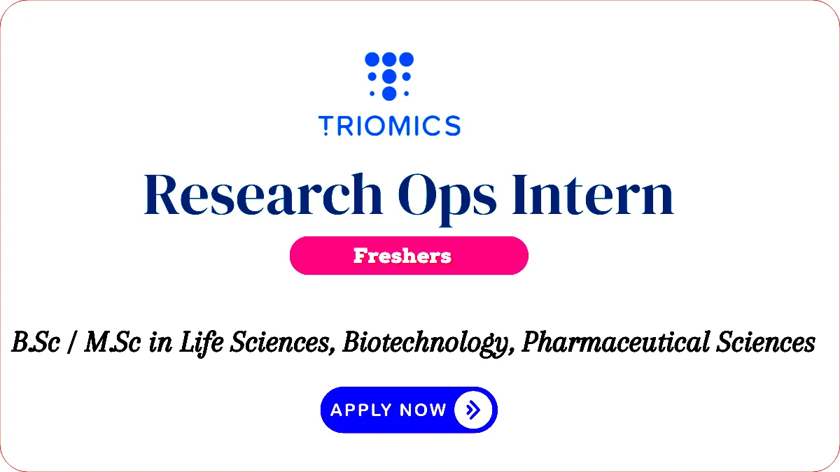 Apply for Research Ops Intern at Triomics