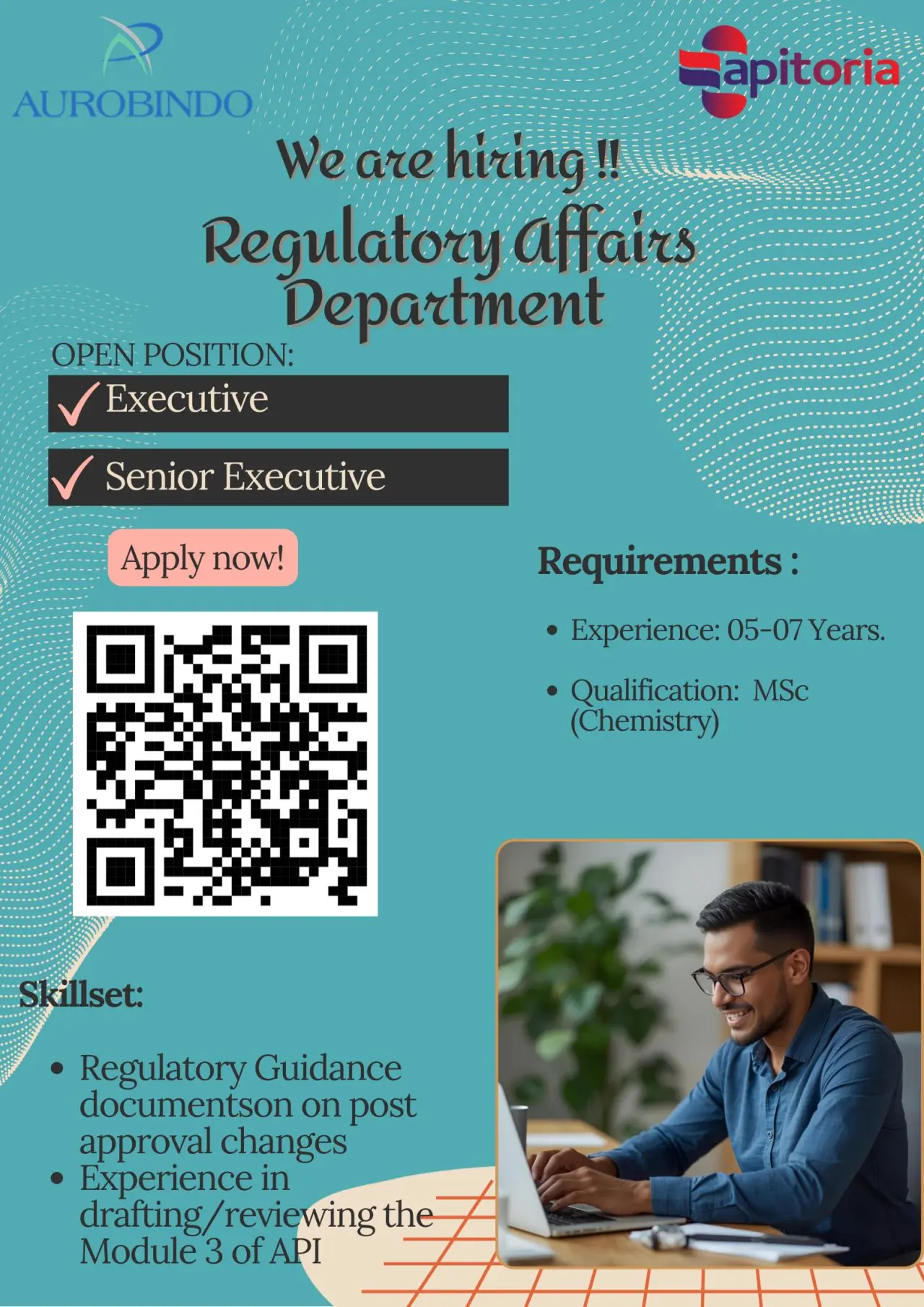 Aurobindo Hiring Regulatory Affairs Executive 3 Aurobindo Hiring Regulatory Affairs Executive