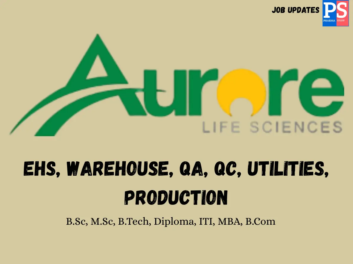 Aurore Walk in EHS Warehouse QA QC Utilities Production