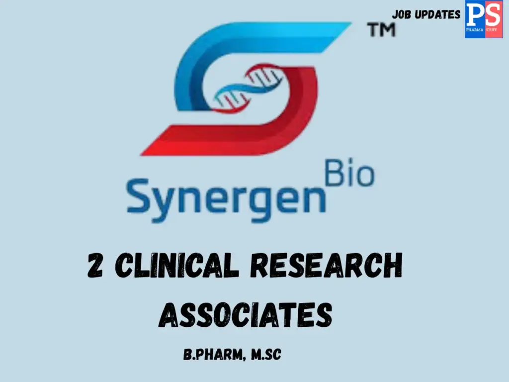Bio Synergen Hiring Clinical Research Associates