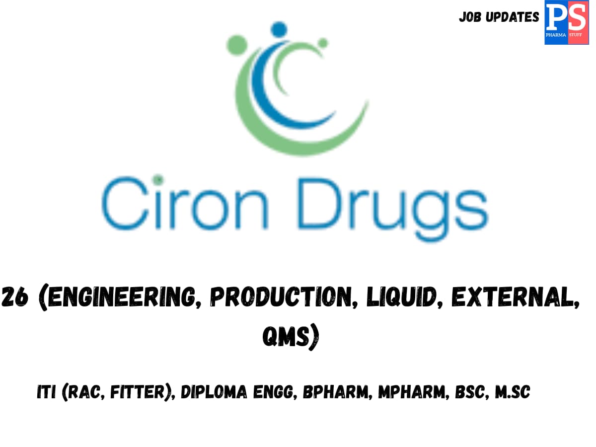 Ciron Drugs Walk in Engineering Production Liquid External QMS