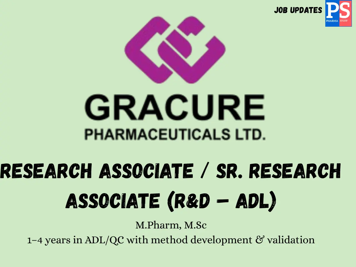 Gracure hiring RD Research Associate