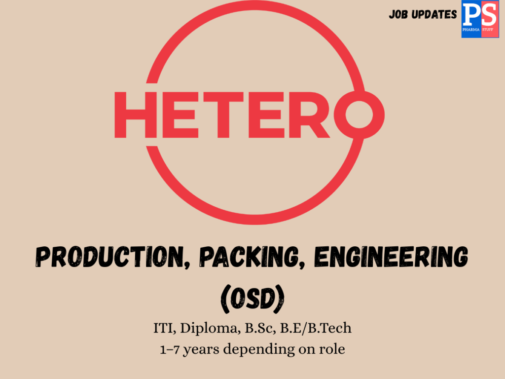 Hetero Walk-in OSD Production & Packing
