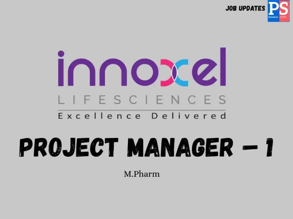 Innoxel Lifesciences Hiring Project Manager