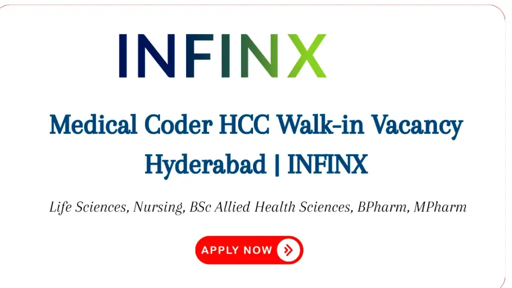 Medical Coder HCC Walk-in Vacancy Hyderabad | INFINX