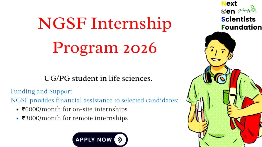 NGSF Internship Program 2026 – Funded Life Science Internships in India