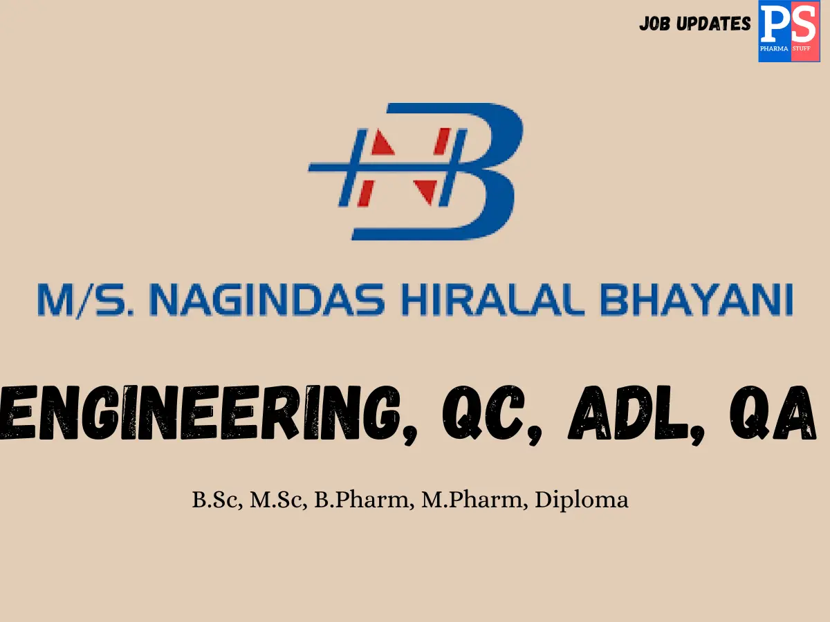 Nagindas Hiring QC QA ADL Engineering